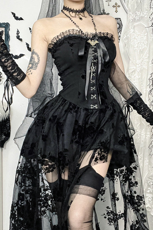 Sheer Lace Gothic Dress image 3