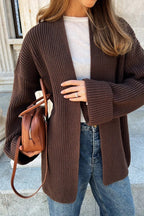 Relaxed Cozy Tie Waist Knit Cardigan image 15