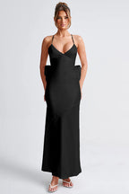Satin Bowknot Strap Party Dress image 6