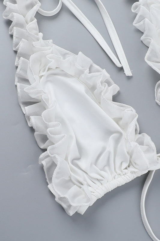 Ruffled Bandeau Bikini Set image 5