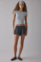 Cropped Fitted Retro Polka Dot T‑shirt image 8