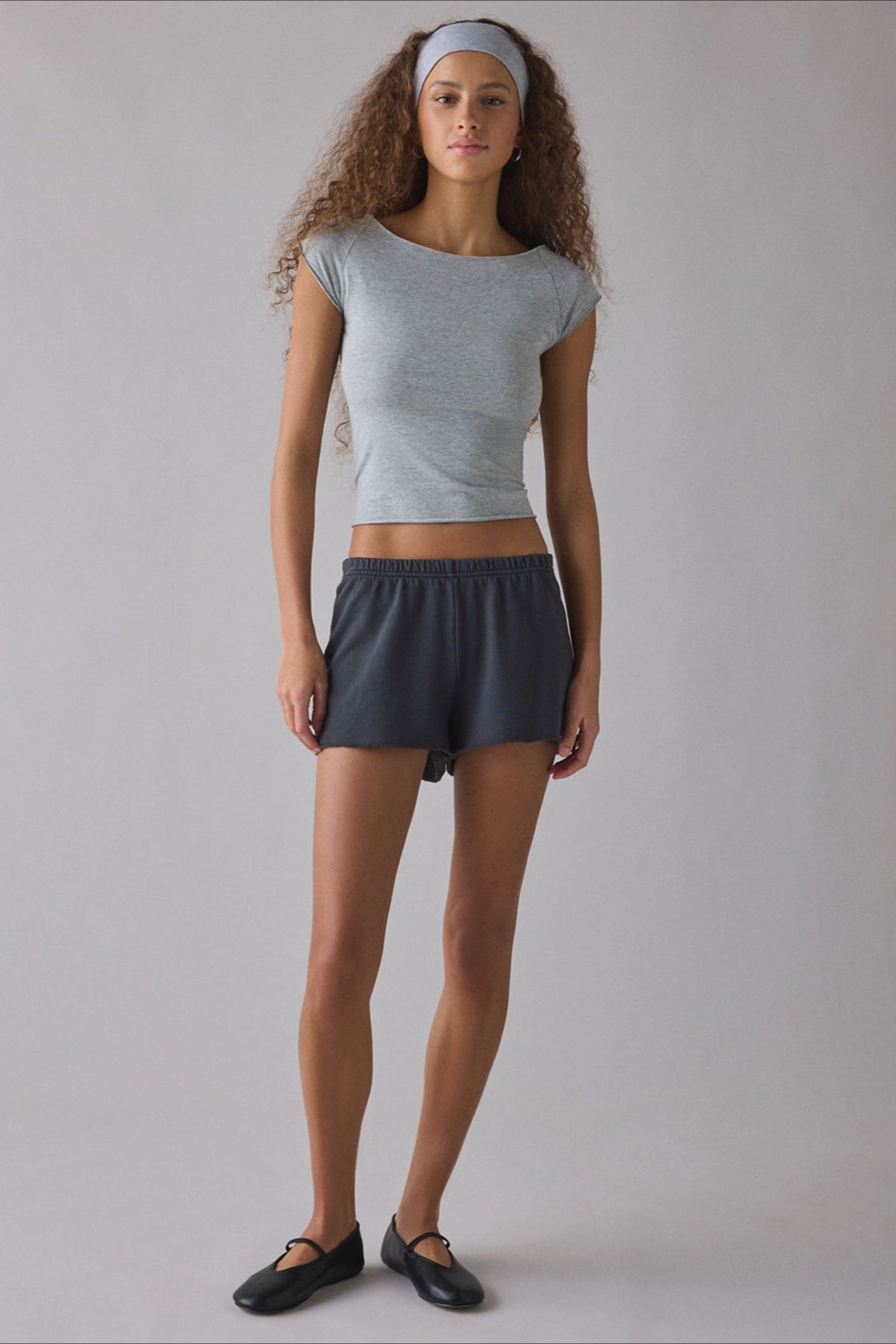 Cropped Fitted Retro Polka Dot T‑shirt image 8