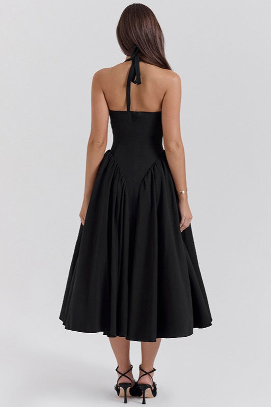 Halter Backless Tie Party Dress image 7