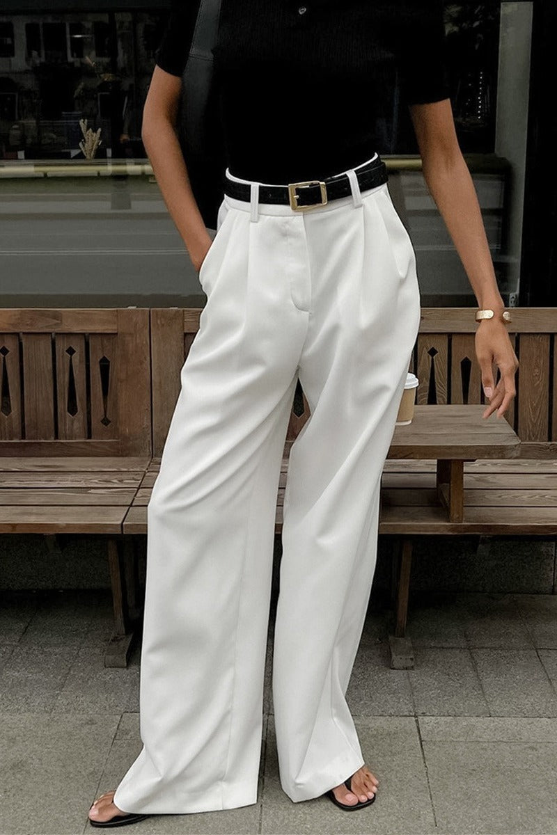 Versatile High Waist Wide Leg Pants image 3