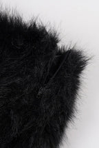 Fuzzy Color Block Animal Print Fitted Short Skirt image 9
