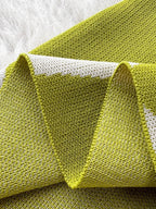 Romy Knit Midi Dress detail view styled for Avrienne