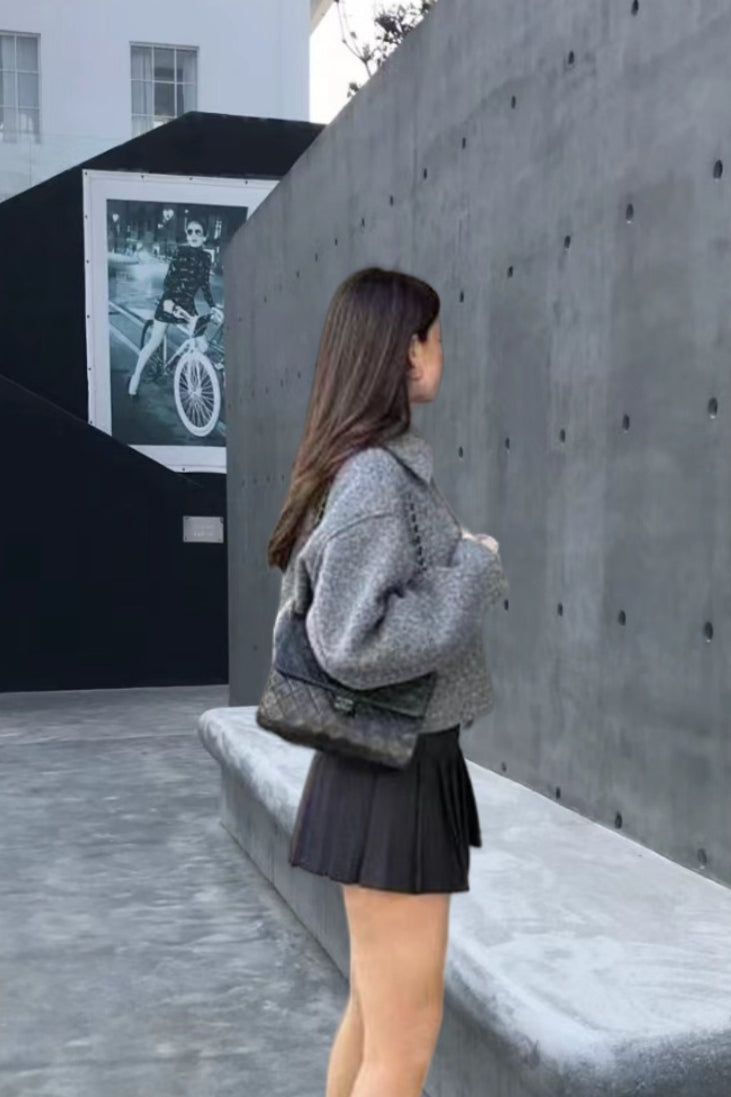 Cropped Wool Street Style Jacket image 4
