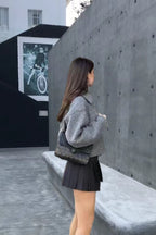 Cropped Wool Street Style Jacket image 4