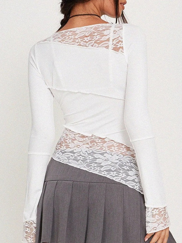 Vintage Slim Fit Floral Detail Long Sleeve Long Sleeve Tee image 10