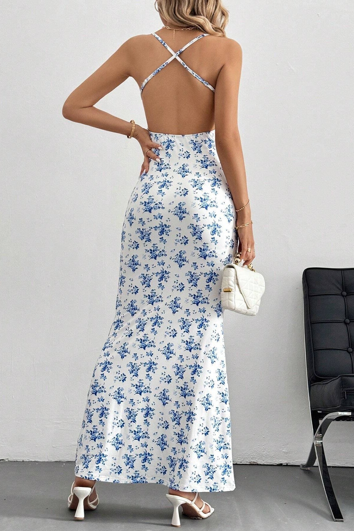 Cami Sweet Open Back Floral Dress image 4