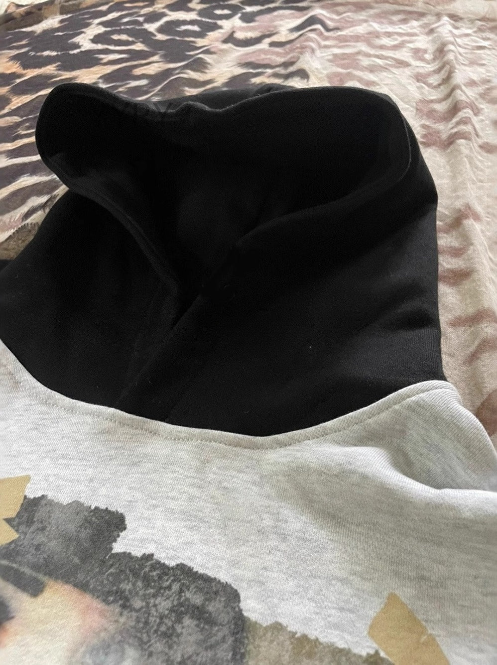 Vintage Colorblock Print Hoodie image 3