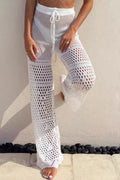 Chic Ribbed Knit Wrap Waist Pants image 1