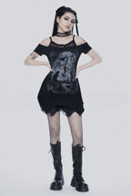 Sheer Lace Gothic Dress image 3