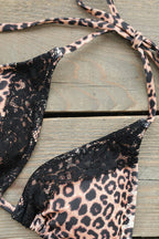 Leopard Lace Three Piece Swim Set image 5