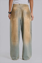 Chic Y2K Streetwear Washed Letter Print Jeans image 2