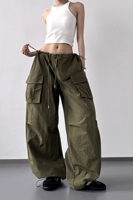 American Style Print Loose Fit Cargo Pant image 1