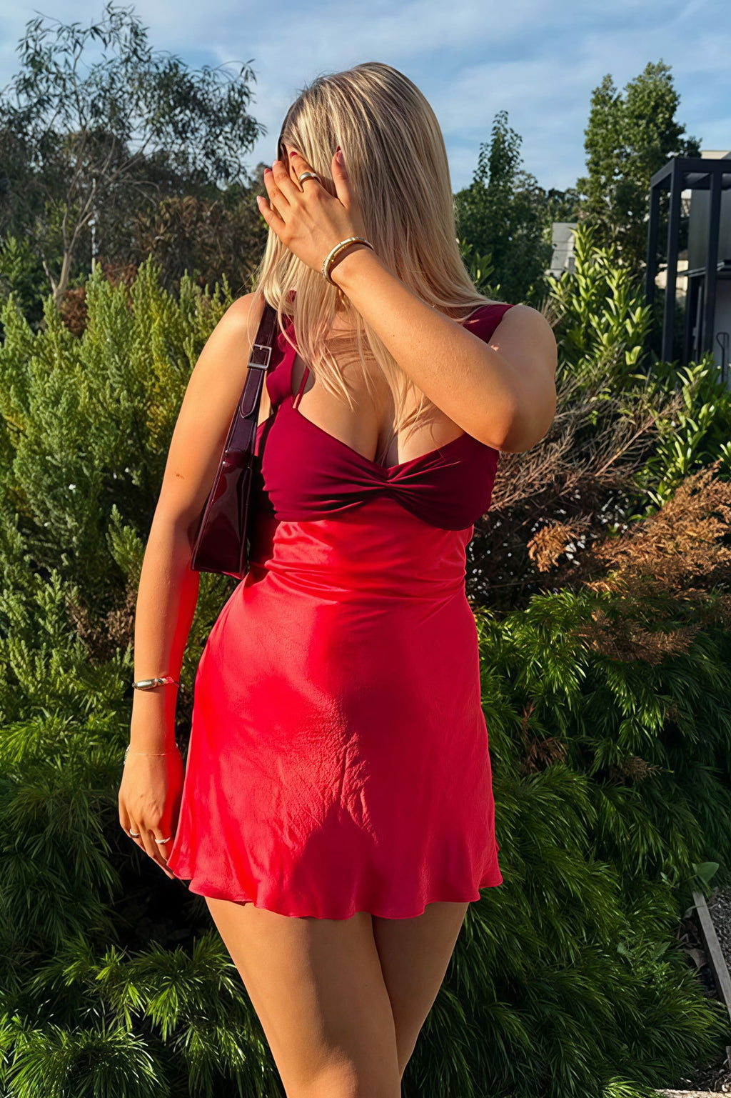 Sexy Cami Backless Satin Mini Dress image 7