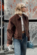 Retro Corduroy Collared Jacket image 1