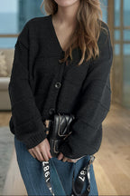 Relaxed V-Neck Cardigan image 7