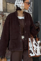 Stand Collar Single-Breasted Jacket image 5