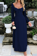 Solid Long Sleeve Party Dress image 11
