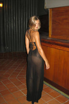 Backless Cutout Knit Sweater Dress image 13