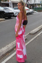 Floral Print Sleeveless Bodycon Maxi Dress image 7