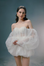 Sweet Sexy Bandeau Puff Sleeve Mini Dress image 9