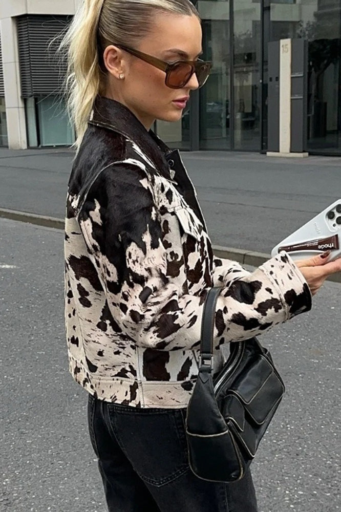 Vintage Print Long Sleeve Shirt Coat image 1