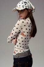 Slim Fit Short Length Animal Print Blouse image 3