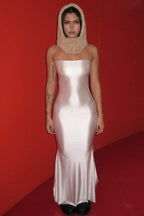 Strapless Bodycon Mermaid Maxi Dress image 5
