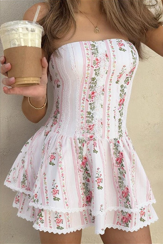 Ruffled Tiered Boho Dress image 1