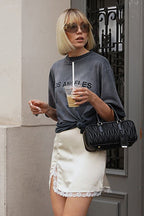 Lace-Trim A-Line Mini Skirt image 4