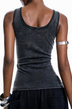 Eyelet Slim Sexy Street Style Tank Top image 5