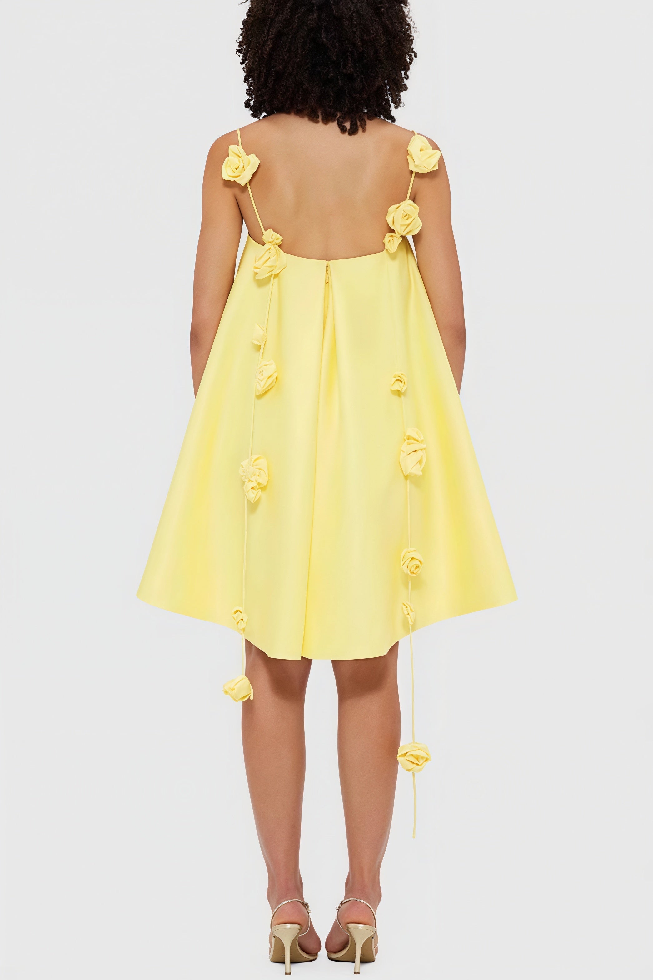 Floral Decor Loose Mini Dress image 5