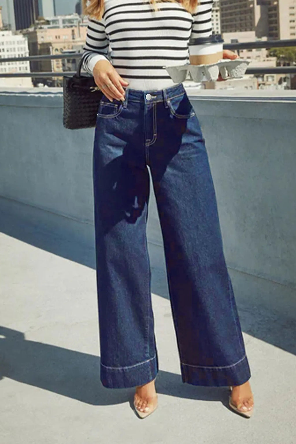 High Waist Wide Leg Jeans image 4