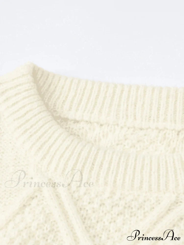 Cable Knit Graceful Crop Cami Top image 6