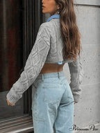 Cable Knit Graceful Crop Cami Top image 10