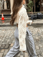 Cable Knit Graceful Crop Cami Top image 4