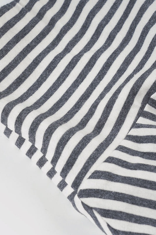 Stretchy Striped Irregular Mini Skirt image 5