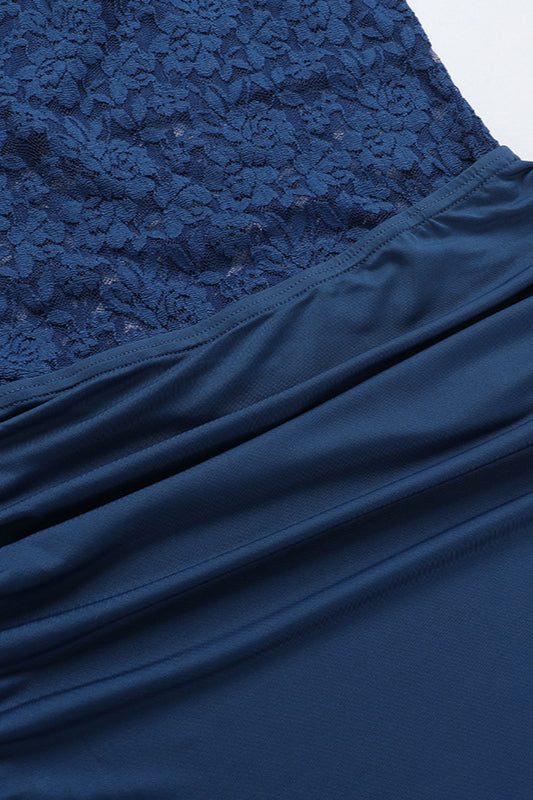 Lace Insert Sleeveless Bodycon Maxi Dress image 8