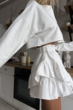 Ruffled High Waist Tiered Skirt image 3