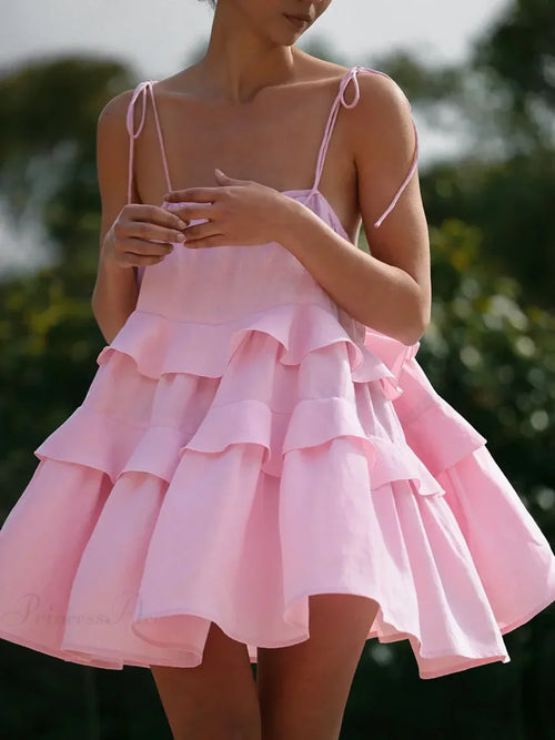 Cake Neck High-Waist Mini Dress image 2