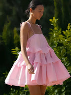 Cake Neck High-Waist Mini Dress image 3