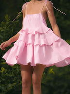Cake Neck High-Waist Mini Dress image 1
