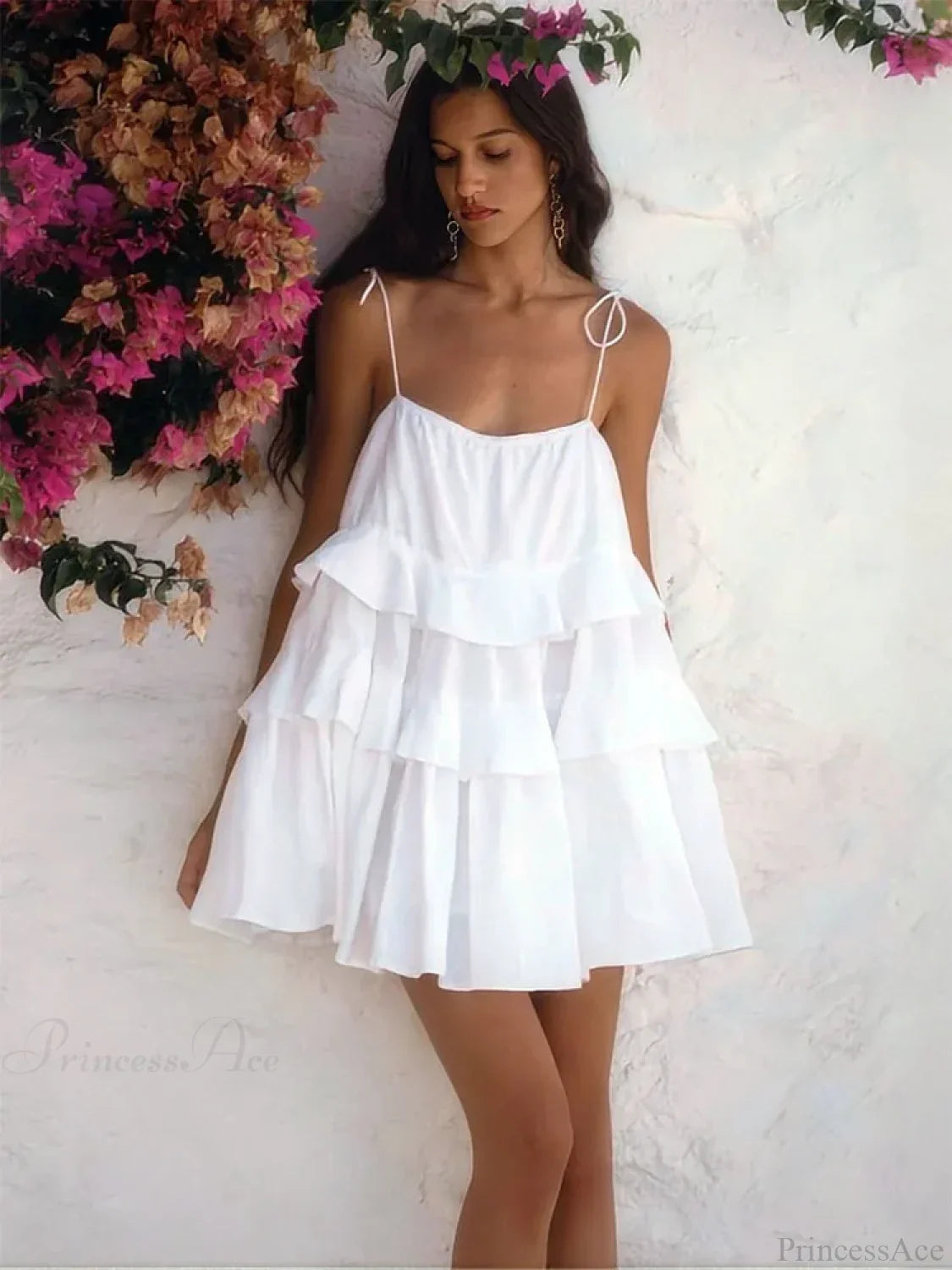 Cake Neck High-Waist Mini Dress image 4
