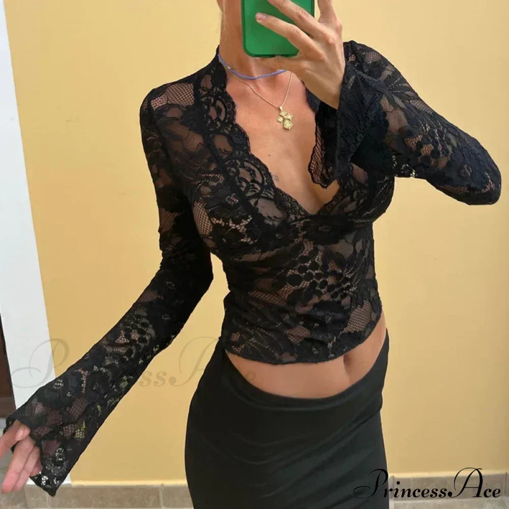 CALLIE Elegant LACE BLOUSE image 6