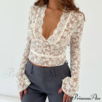 CALLIE Elegant LACE BLOUSE image 1