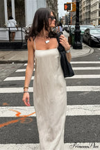 Cami Cotton Linen Loose A Line Maxi Dress image 1