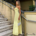 Cami Tie Up Charming Solid Maxi Dress image 9